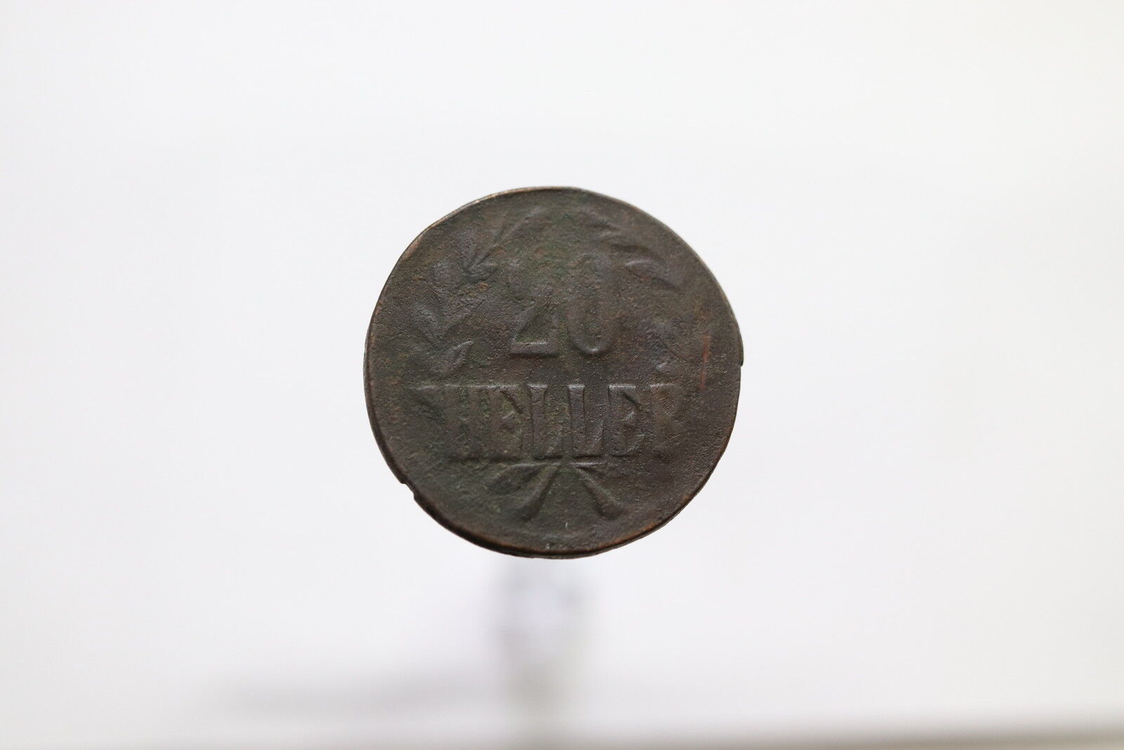 German East Africa 1916 - 20 Heller - Tabora Emergency Coin B11 #HZ8